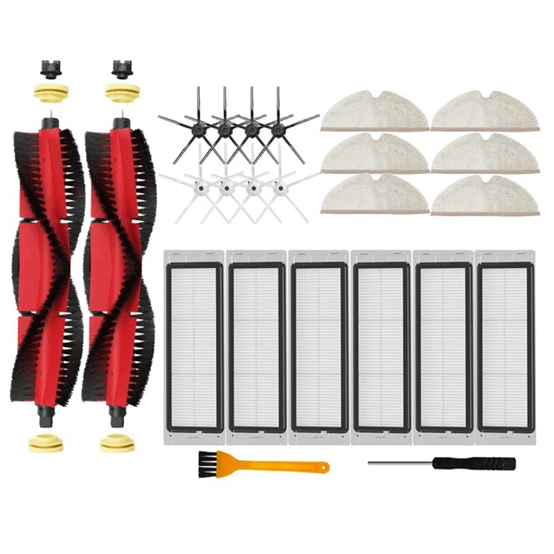 

Robot Vacuum Cleaner Main Side Brush Hepa Filter Mop Replacement Parts For Roborock S5 Max S6 Maxv S6 Pure E4 E5