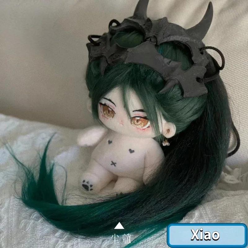 

20 см игра Аниме геншин ударный Косплей Xiao мягкий очаровательный наряд горничная костюм кукла хвост плюшевая игрушка Рождественский подаро...