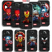 marvel cartoon iron man spiderman phone case for xiaomi redmi note 9 9 pro max note 9t 5g funda carcasa back black