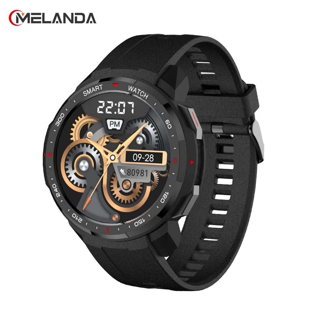 

Смарт-часы MELANDA мужские с Bluetooth, 8 ГБ, компасом