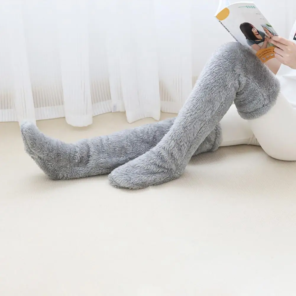 

Women Long Socks for Weather Women Over-the-knee Socks Thickened Knee Warmer Sleeves Cold-proof Leg Protectors for Joint Comfort
