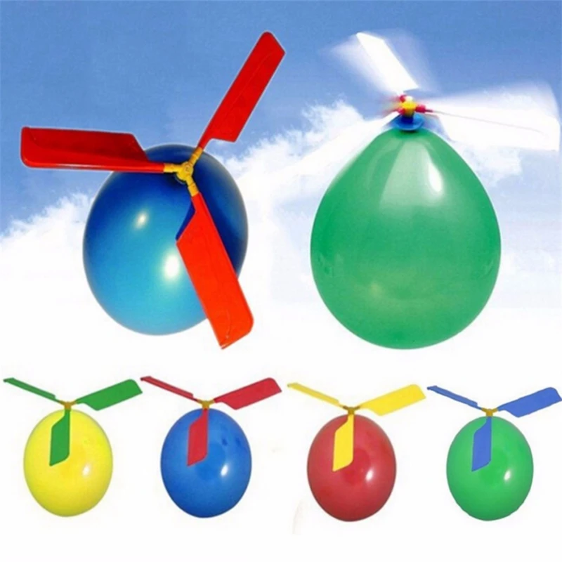 

1pc Latex Aircraft Helicopter Balloons Toys for Kids Birthday Gifts Party Supplies Environmental Protection Material Production