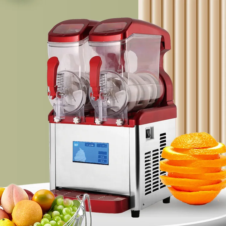 

Коммерческая Slushie машина 6 л 12 л Автоматическая очистка 4 режима домашний Daiquiri Slushy диспенсер гранитный коктейль оборудование для напитков мо...