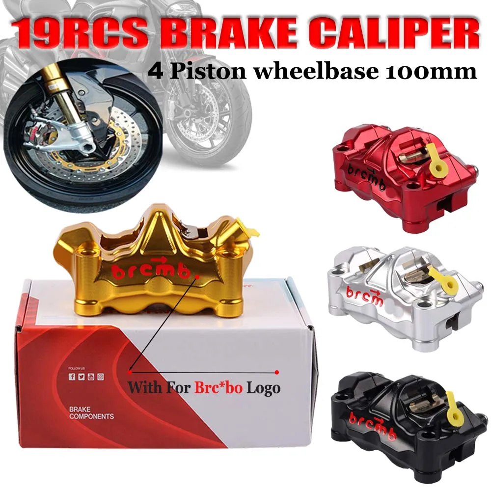 

19RCS Master Cylinder Motorcycle Accessories RACING Radial Brake Caliper GP4-RX Integrated 100mm Wheelbase 4 Piston For Aprilia