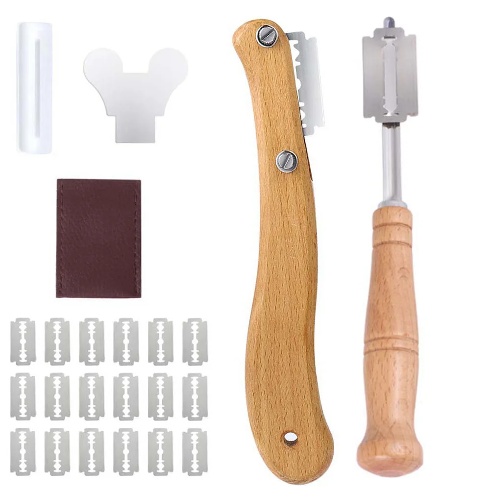 

Bread Lame Dough Scoringtools Razorslashing Tool Sourdough Slicingblades Scorer Baking Cuttingslasher Making Bakers Starter Kit