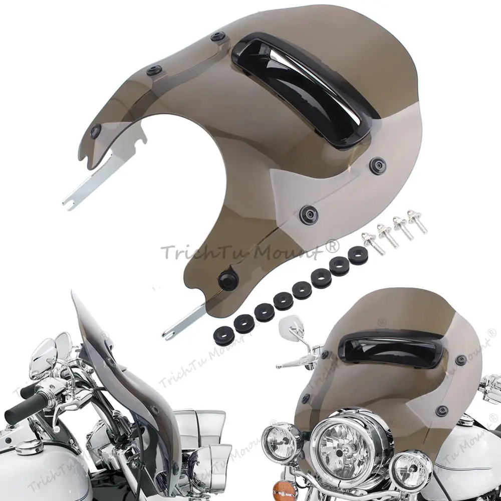 Мотоциклетный ветровой сплиттер, вентилируемый обтекатель лобового стекла для Harley Road King Classic Special FLHR 1994-25, ветровые дефлекторы