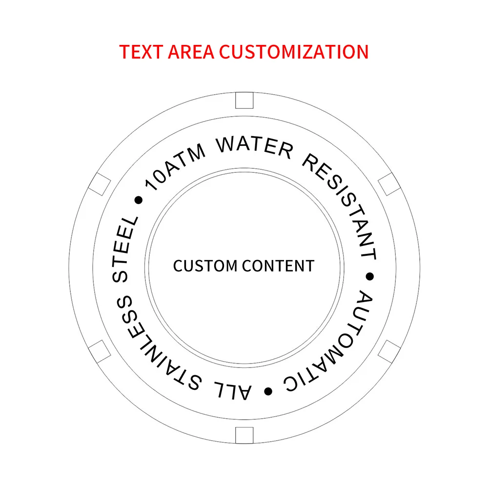 Часы мужские механические с логотипом и циферблатом 20 атм |