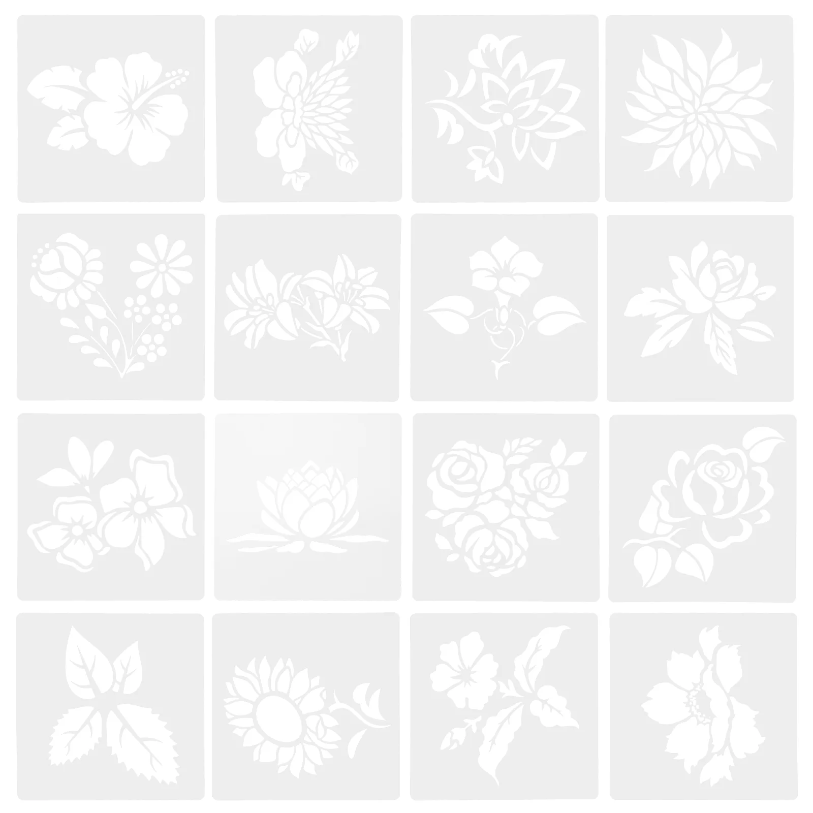 

Painting Hollow Out Template Creative Stencils Beautiful Drawing Templates DIY Plants