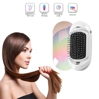ionic electric hairbrush anti frizz brush massage scalp comb for women portable anti static new version negative ion combs