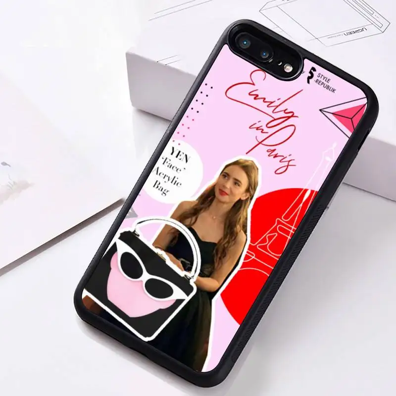 Emily in paris Phone Case Rubber For iphone 12 11 Pro Max Mini XS Max 8 7 6 6S Plus X 5S SE 2020 XR cover images - 6