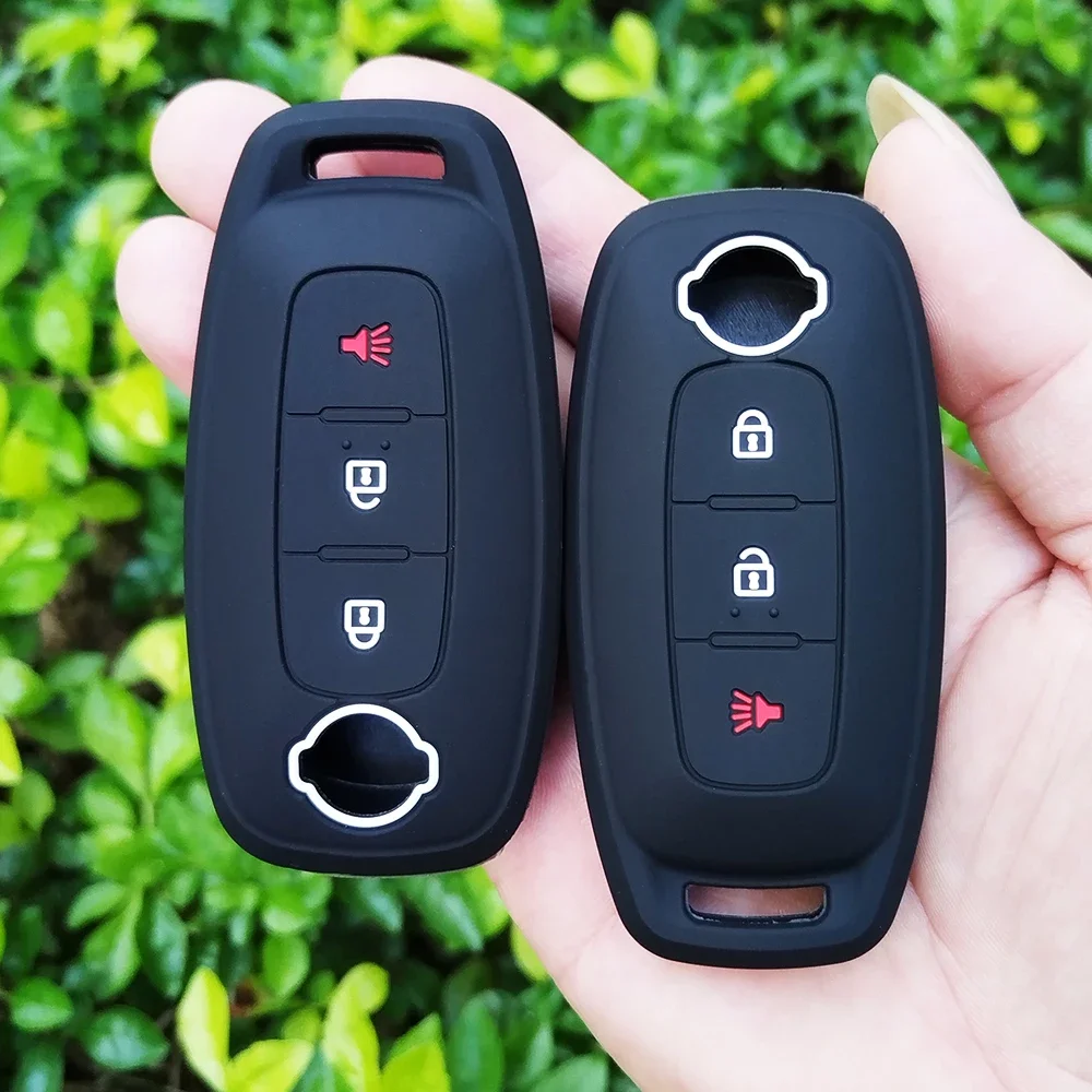 Новый силиконовый чехол для ключей Nissan X-trail t33 Kicks Qashqai J12 Juke Teana Altima Ariya 2023 2024 пульт