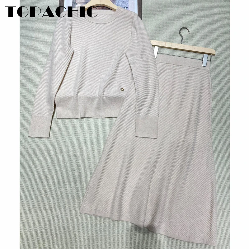 Женский кашемировый комплект из 2 предметов TOPACHIC