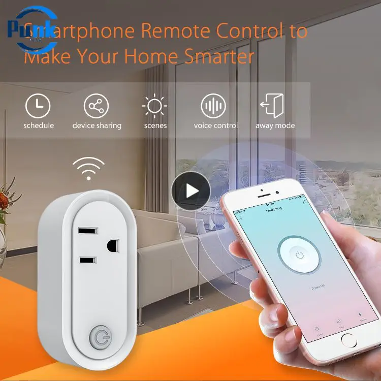 

Tuya Remote Control Socket Outlet 15a Smart Wifi Plug Zigbee 3.0 Multiple Plug Connection Gateway Smart Home Accessories