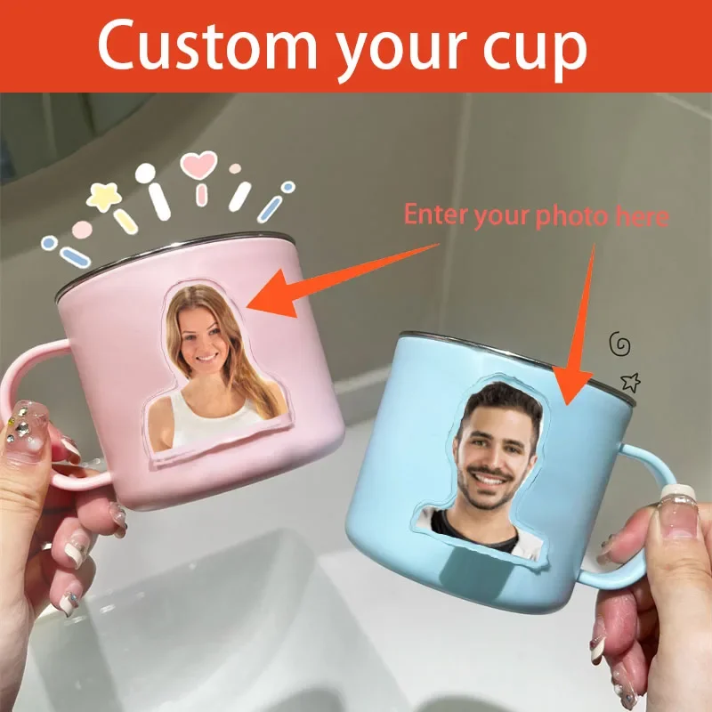 Чашка для полоскания рта на заказ чашка зубной щетки из нержавеющей стали