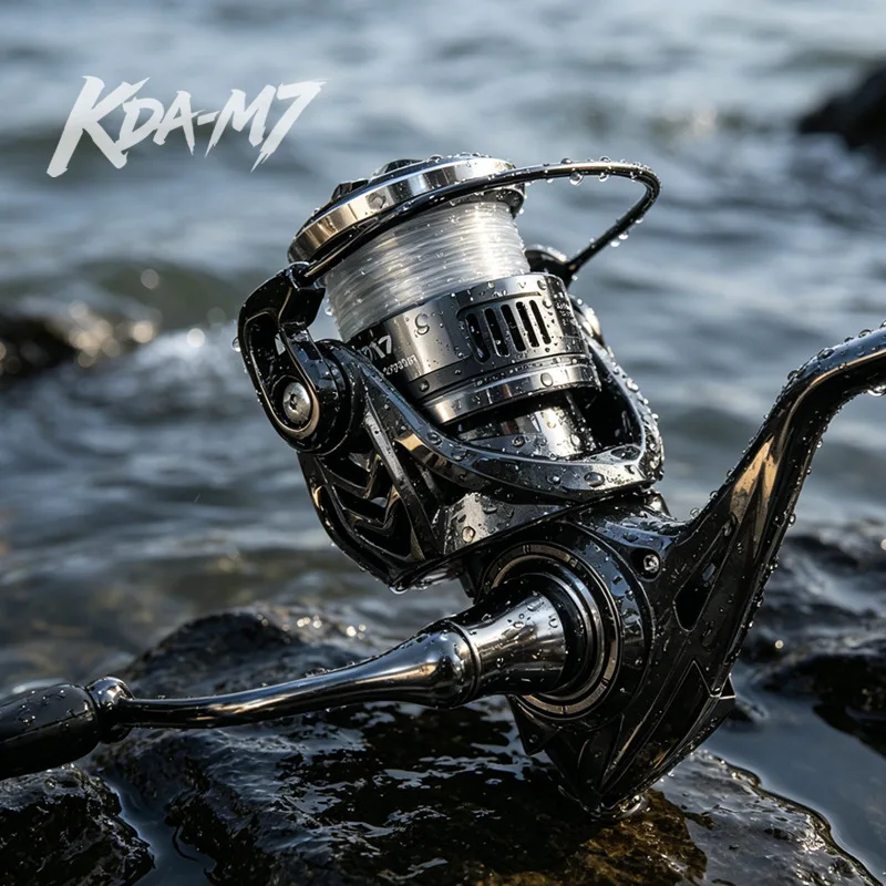 Фото Катушка спиннинговая Navion M17 из карбонового волокна, 25BB, с винтовой ручкой, для дальнего заброса, с мелкой шпулей, для пресноводной и морской рыбалки на приманку №4