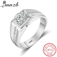 lmnzb tibetan silver 925 rings simple fashion zirconia ring high quality wedding band for men gift jewelry lm017