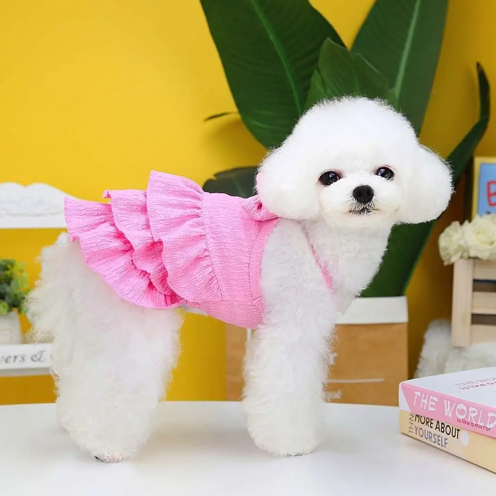 

Fashion Sweet For Small Medium Dogs Puppy Kitten Apparel Wedding Dress Dog Layered Skirts Dog Dress Pet Supplies Puppy Clothes