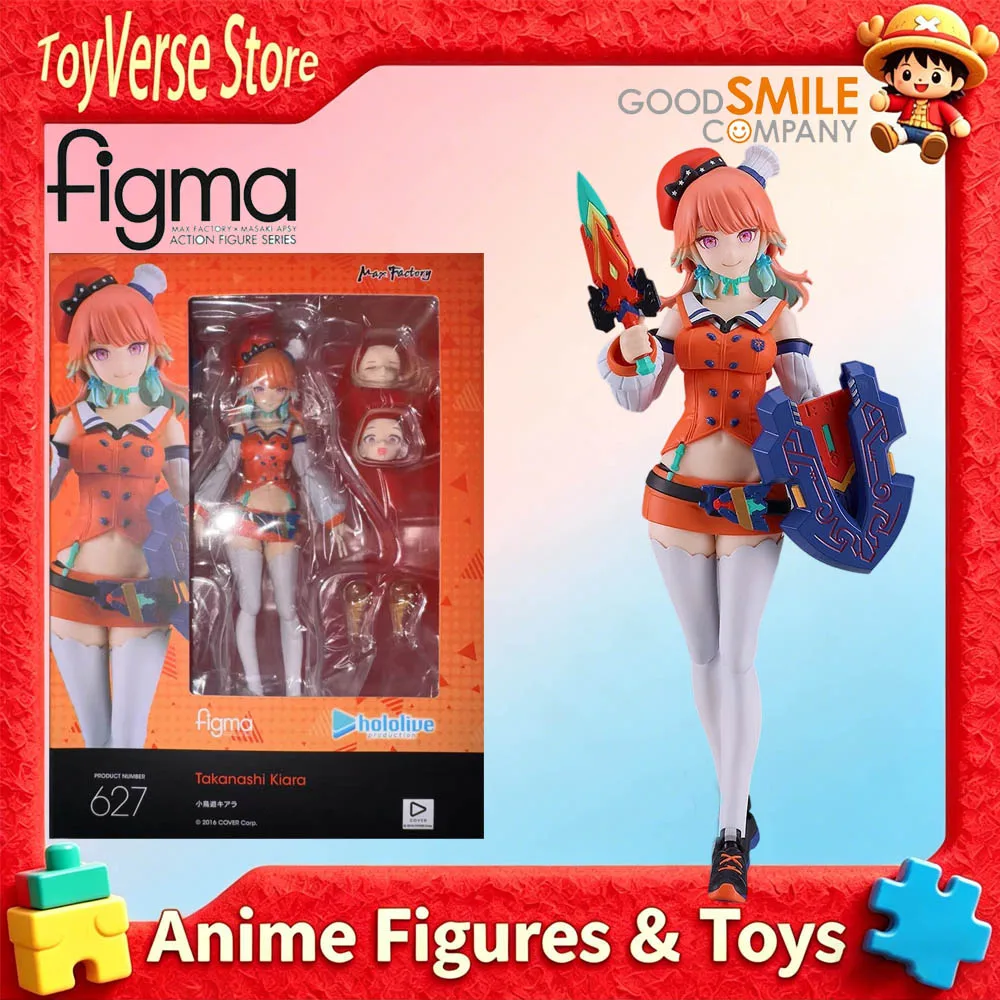 Фото Абсолютно новая оригинальная фигурка GOOD SMILE Figma Takanashi Kiara hololive в наличии, модель в подарок №1