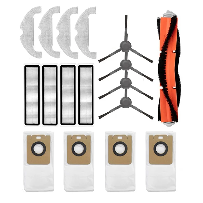 

Replacement for Xiaomi Robot Vacuum-Mop 2 Ultra STYTJ05ZHM Main Side Brush Hepa Filter Mop Rag Dust Bags Spare Parts