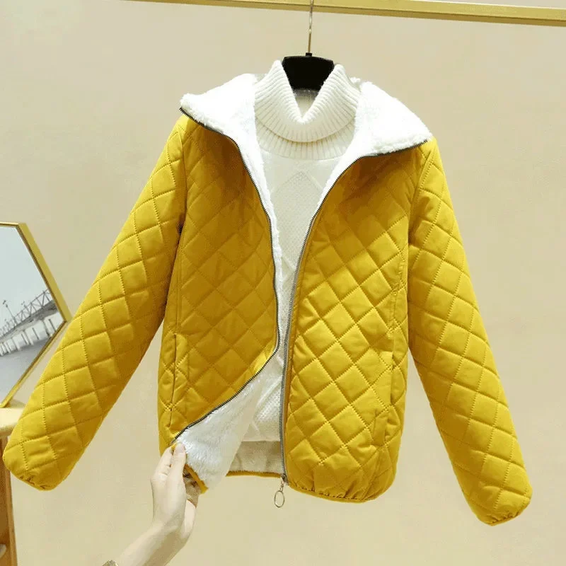 

Модное женское хлопковое пальто 2023, зимние куртки с длинным рукавом, утепленная теплая куртка из овечьей шерсти, парки, парка на осень и зиму, верхняя одежда