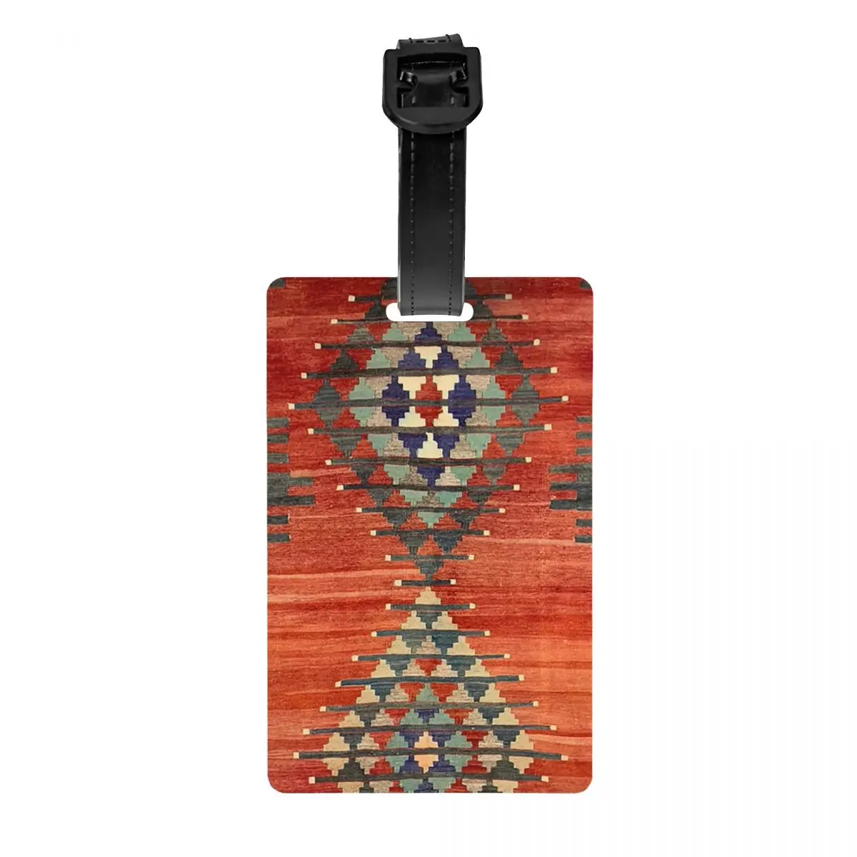 

Турецкая Этническая бирка для багажа с алмазным узором, винтажная бирка для багажа в богемном стиле, персидский Племенной чемодан, Обложка для багажа, идентификационная бирка