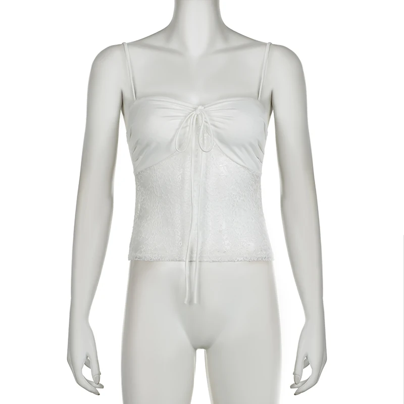 IAMHOTTY кокетка эстетический крючок цветочное кружево лоскутный кроп-Топ для