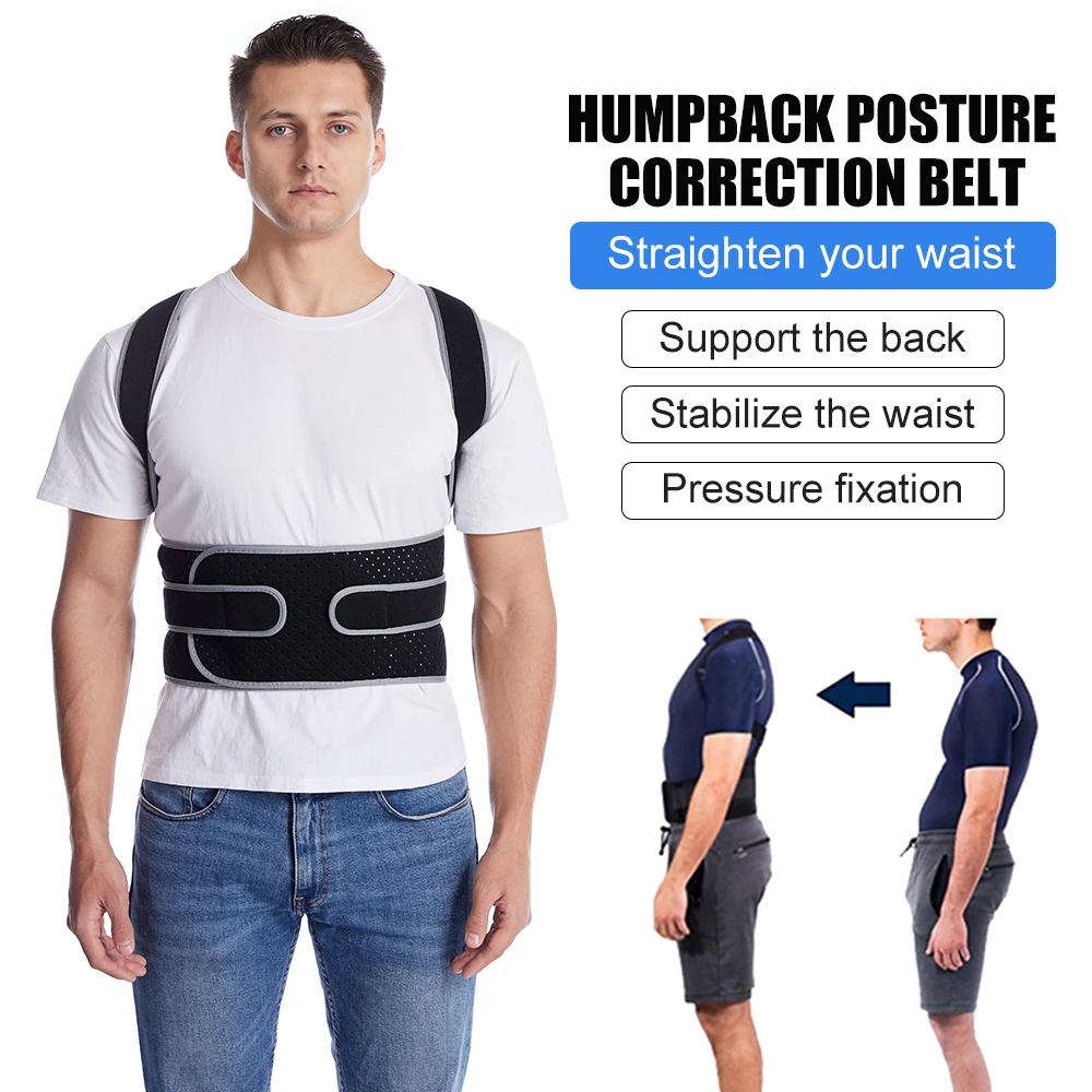 TopRunn Back Brace Posture Corrector for Women&ampMen Braces Upper and Lower Pain Relief Fully Support | Спорт и развлечения