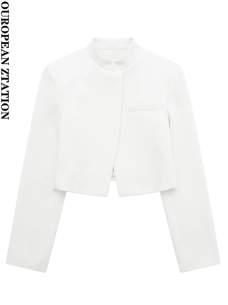 PAILETE Женская коллекция 2023 года, модное винтажное пальто с наплечниками, длинными рукавами и карманами, женская верхняя одежда, шикарные топы