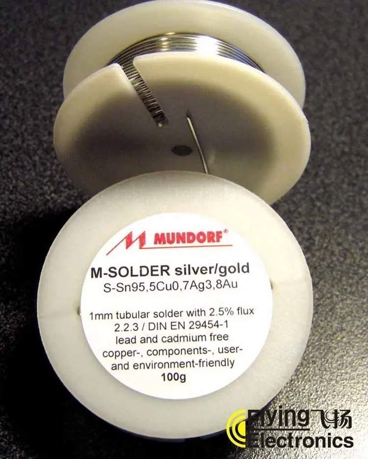

10 метров оригинальные немецкая паяльная проволока Mundorf Mcap Silver Gold 3,8% серебряная проволока диаметром 1,0 мм, паяльная проволока для аудио