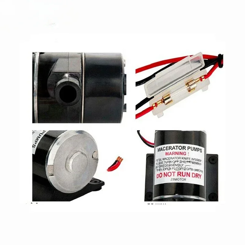 Подводный насос macerator для туалета 12 В 49 2 л