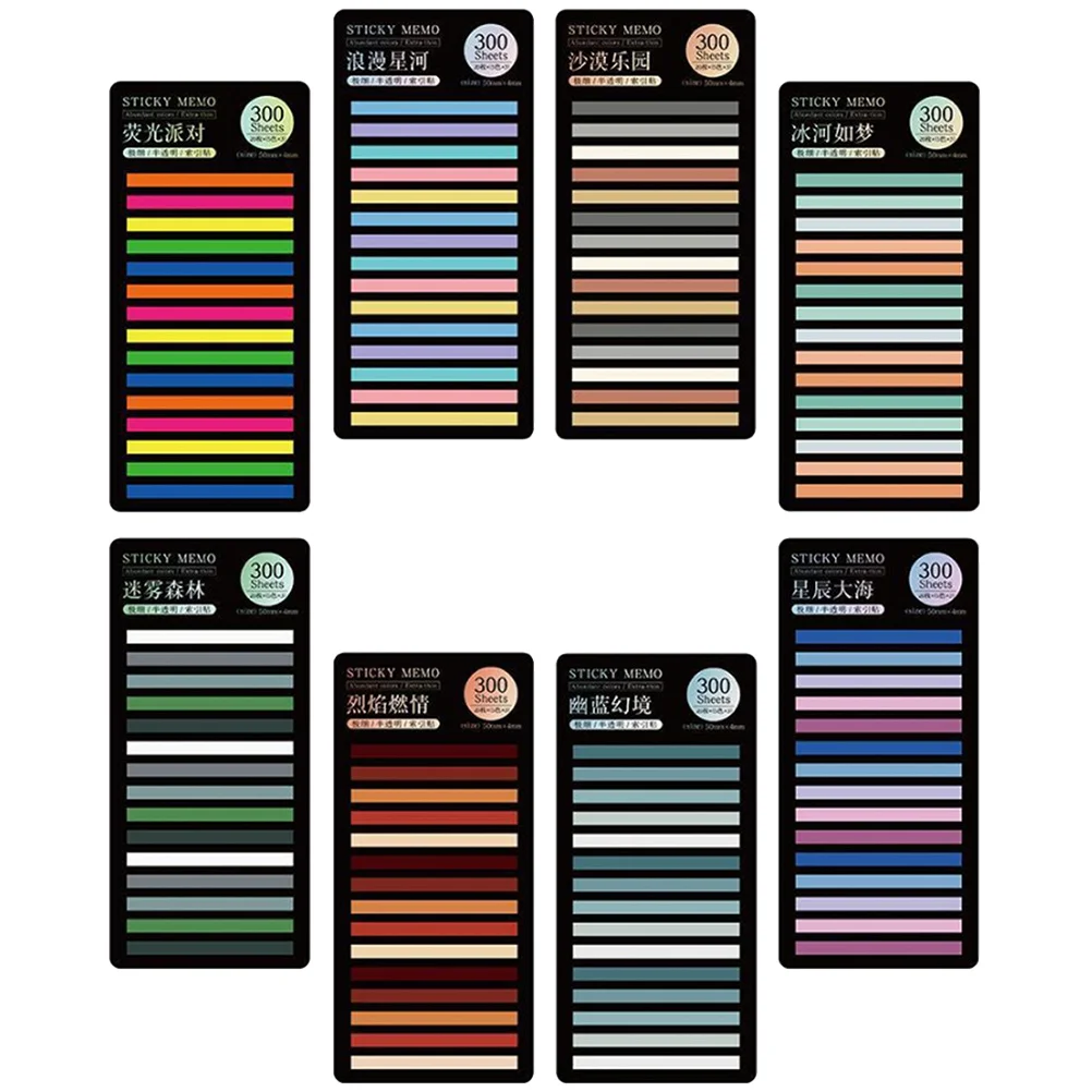 

Book Supply Household Page Marker Colorful Reading Strips Notebook Colored Tabs