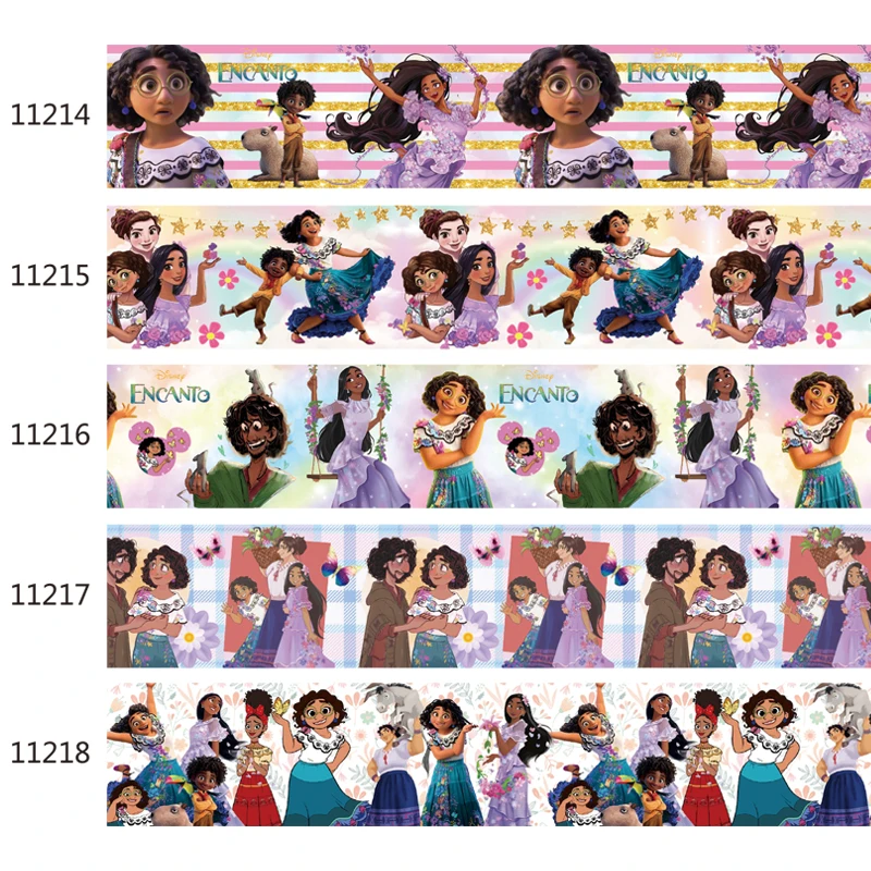 

Printed Disney Encanto Grosgrain Ribbon for DIY 75mm 38mm10yards Bows Craft Supplies Decoration Handmade Materials