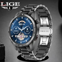 lige for men bluetooth call business smartwatch 360360 hd display screen smart watch 2022 watch fitness waterproof sports clock