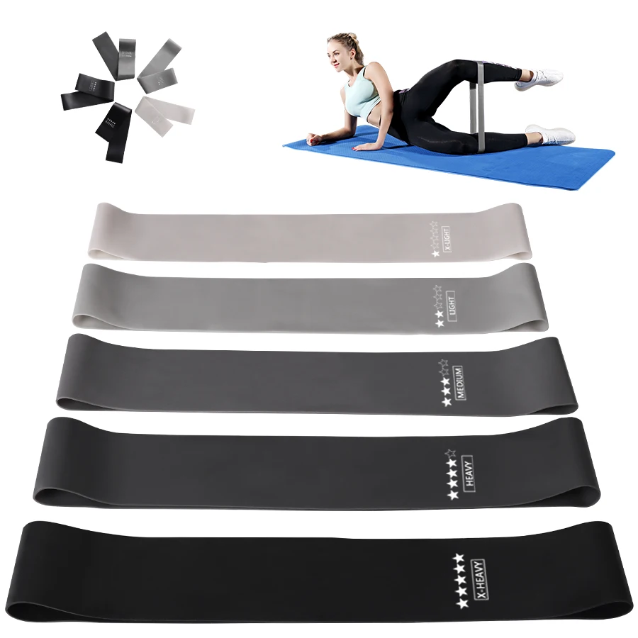 Портативные резинки для тренировок сопротивления Fitness Workout Resistance Bands Strength Elastic Training Loop Yoga Gym Gum Pilates Crossfit Women Sports on.