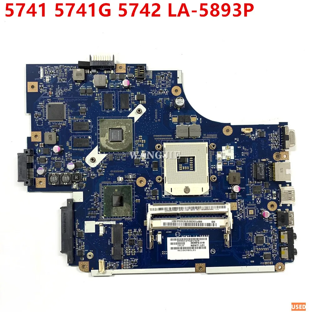 Б/у материнская плата MBR5C02001 MBWUV02001 MBPTD02001 для ноутбука Acer ASPIRE 5741 5741G 5742