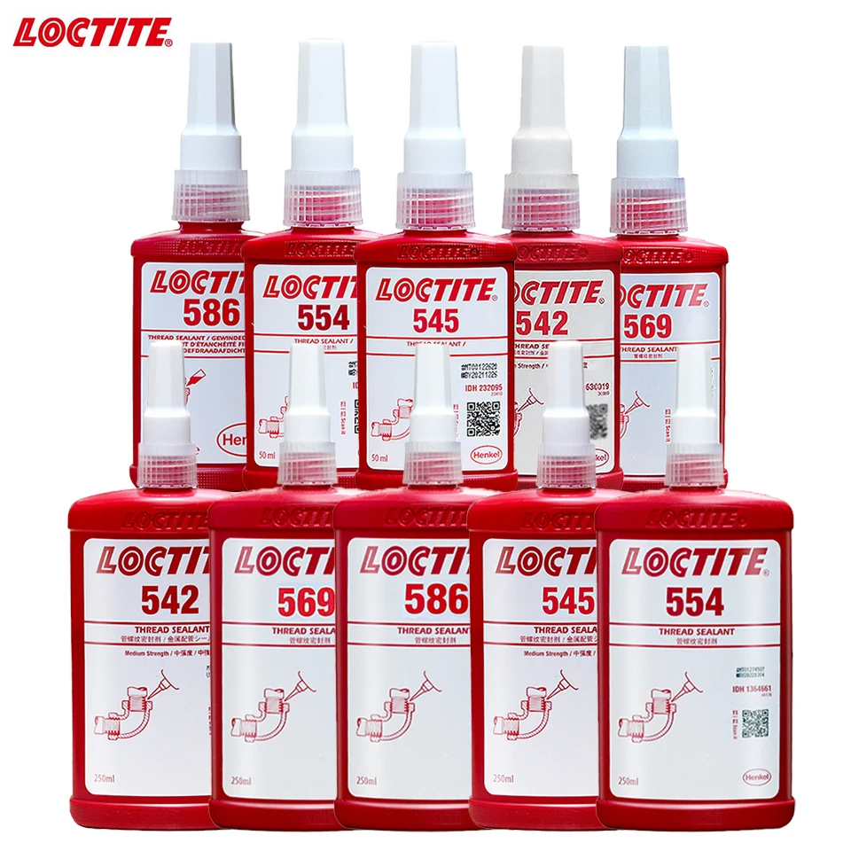 

Клей для труб Loctite 542 545 554 569 586, гидравлическая пневматическая резьба, анаэробный клей, клей