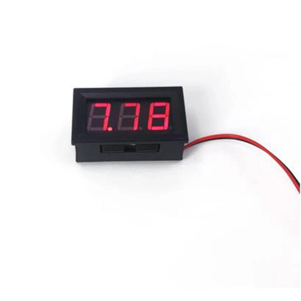 

Voltmeter Digital Voltmeter 3 Digits Calibratable DC5-120V 1 Pc 2 Wires Display Voltage Guage LED Panel Mini Volt