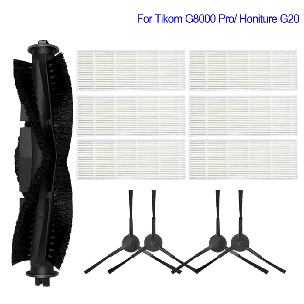 

Roller Side Brush Filter Kit For Tikom G8000 Pro/Honiture G20 Vacuum Cleaner Home Appliance Replacement Accessories