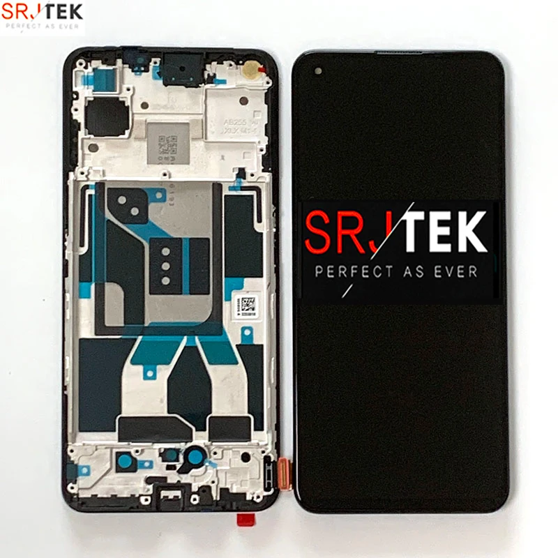 

Super AMOLED Original For Oppo Realme Q3 Pro 5G RMX2205 LCD Display Screen+Touch Panel Digitizer For Realme X7 Max 5G LCD Frame