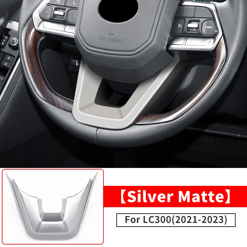 

Для Toyota Land Cruiser 300 2021 2022 2023 декоративная вставка на руль LC300 J300 аксессуары для интерьера тюнинг модификация