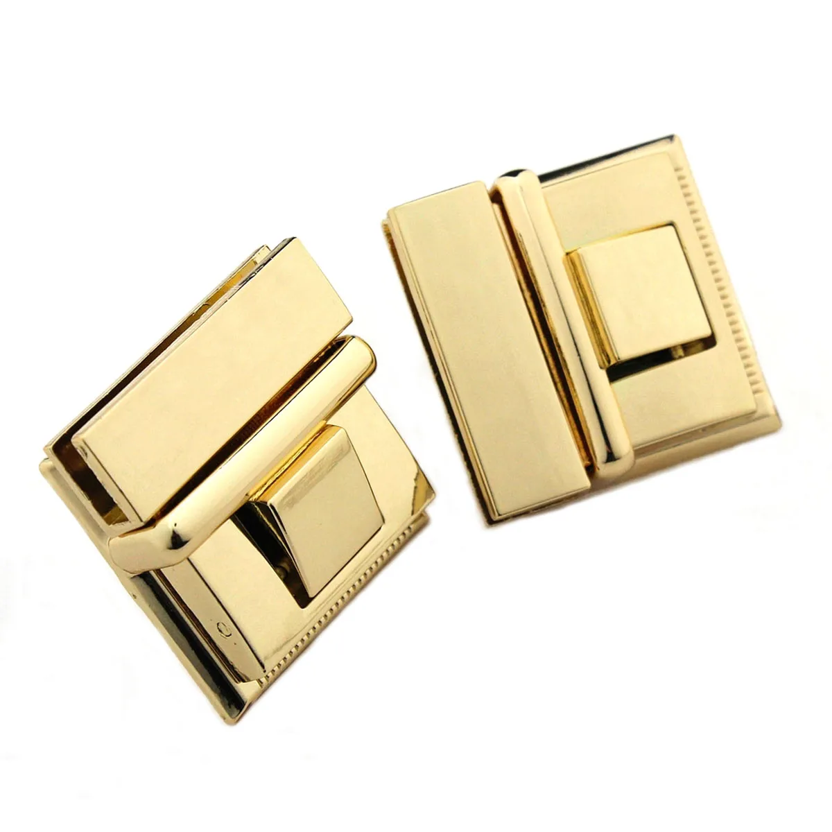 Металлический замок с нажимным замком модный квадратный прочный сделай сам для