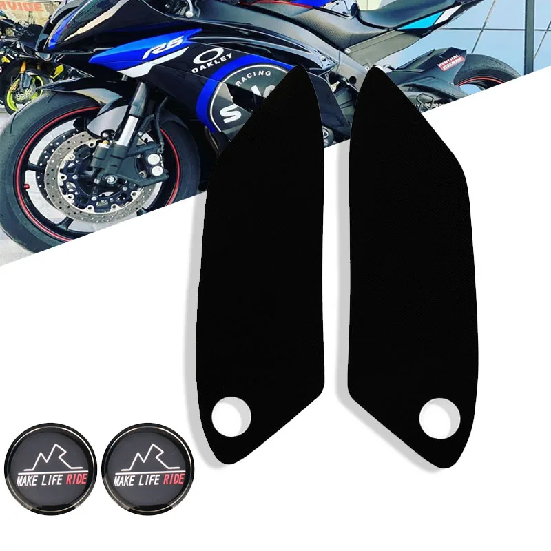 

For YAMAHA YZF-R6 YZFR6 YZF R6 2006 2007 Motorcycle Tank Pad Protector Sticker Decal Gas Knee Grip Tank Traction Pad Side
