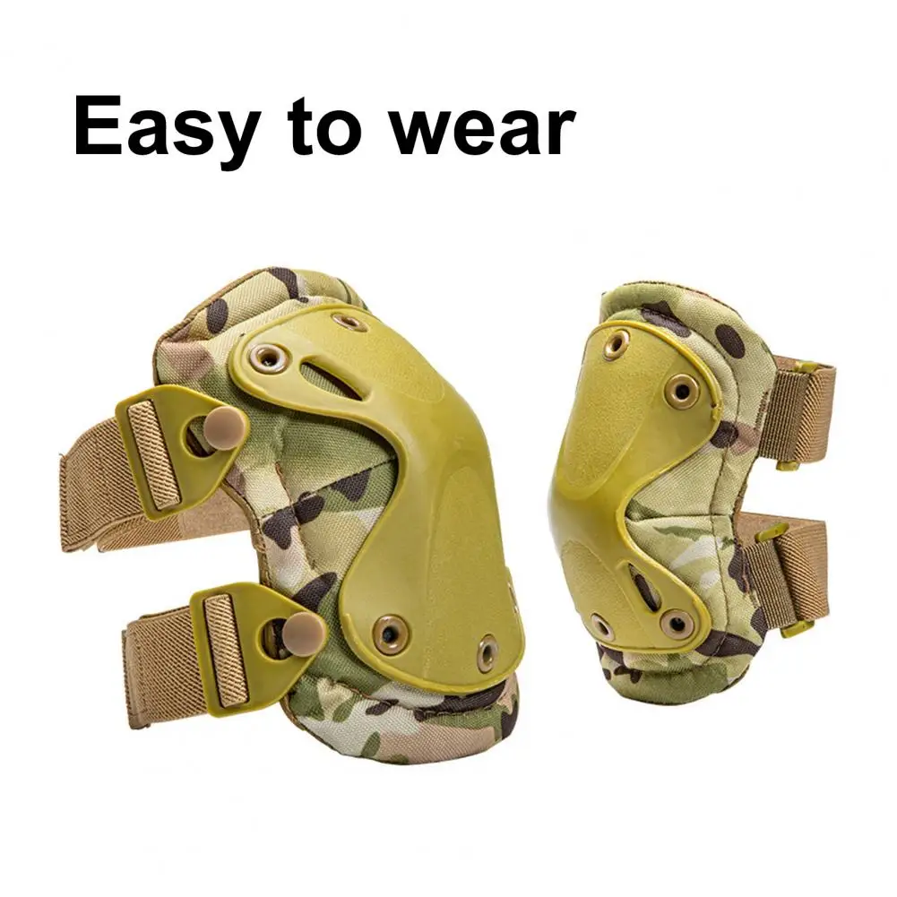 

4Pcs Breathable Elbow Pads Protective Equipment Kneepads Knee Protector Camouflage Pattern Sports Protective Gear