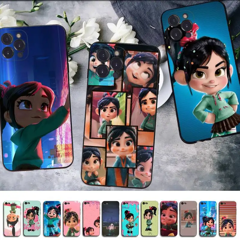 

Disney Vanellope von Schweetz Phone Case For iPhone 14 13 12 Mini 11 Pro XS Max X XR SE 6 7 8 Plus Soft Silicone Cover