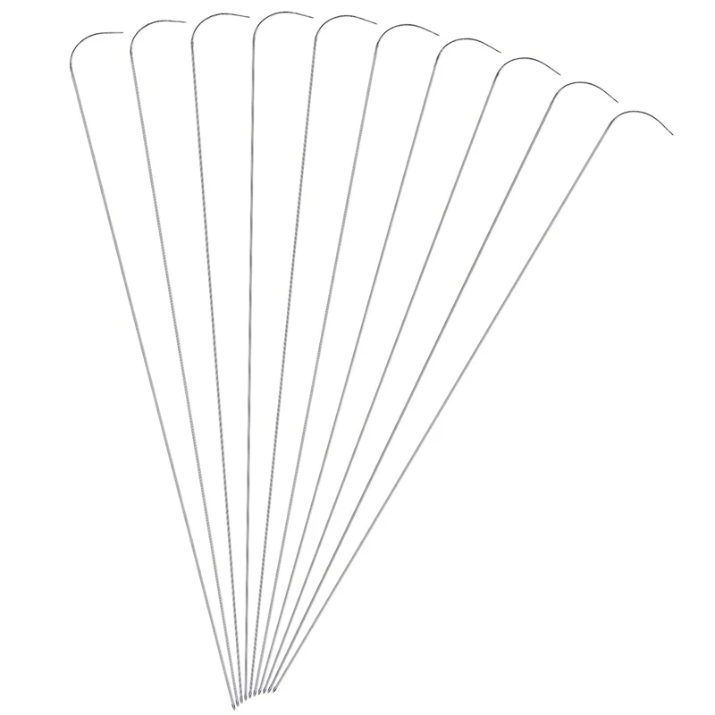 

10 шт., изогнутые иглы для бисероплетения, 6 дюймов