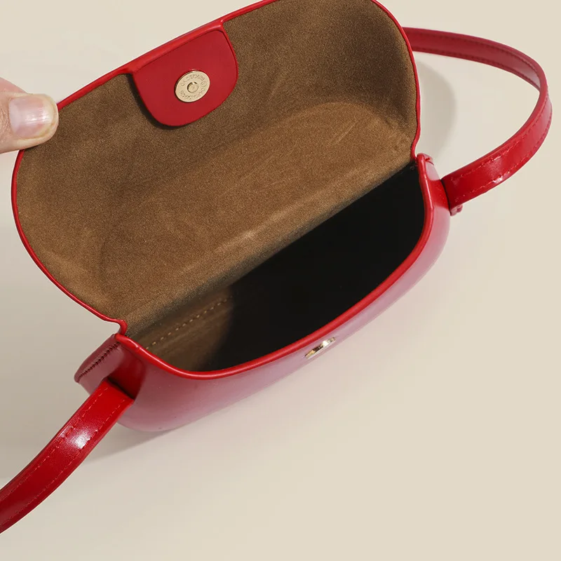 Fashion Women's Small Crossbody Bag PU Leather Solid Color Shoulder Messenger Bags Shell Handbag Purse Cellphone Bag For Female