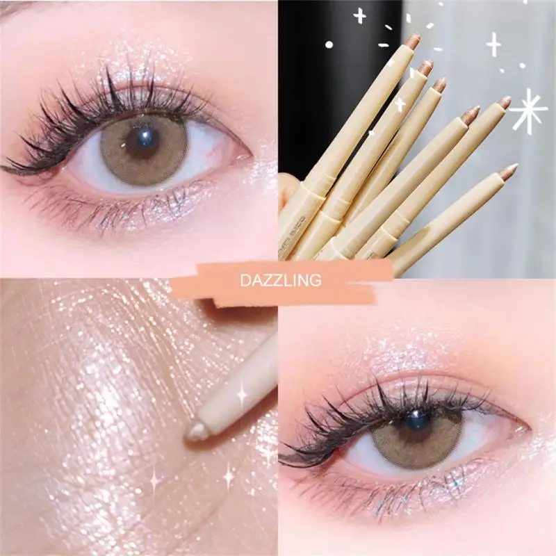 

Glitter Eyeshadow Pen Pearlescent Matte Diamond Eyeliner Pen Waterproof Highlight Brighten Silkworm Makeup Pencil Shiny Eyelids