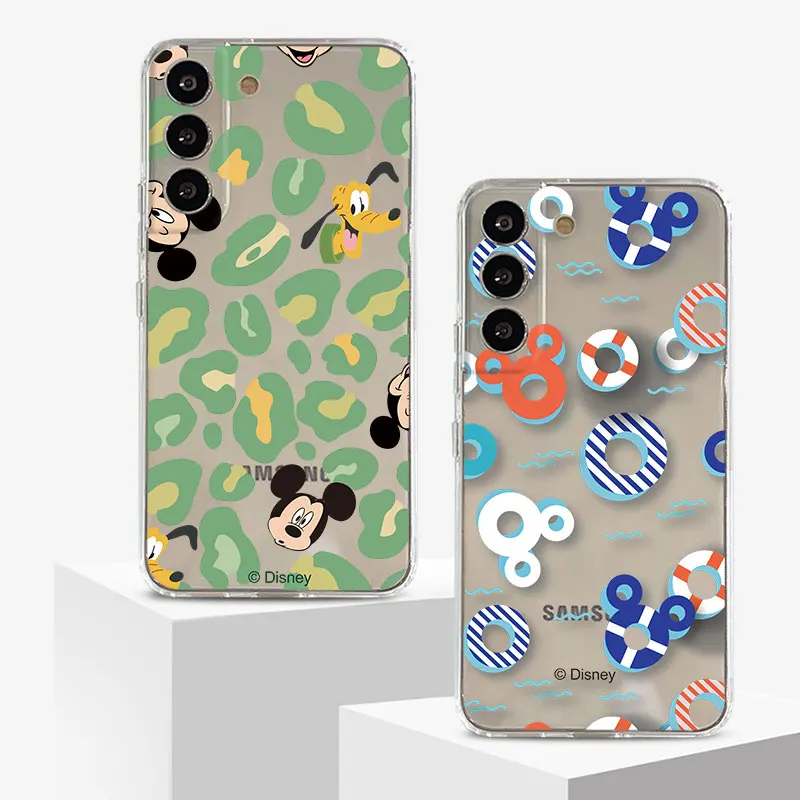 Фото Прозрачный чехол с Микки Маусом для Samsung Galaxy S23 S22 S20 FE S21 S10 S9 Plus Note 20 Ultra 10 Lite, мягкий чехол для телефона из ТПУ №3
