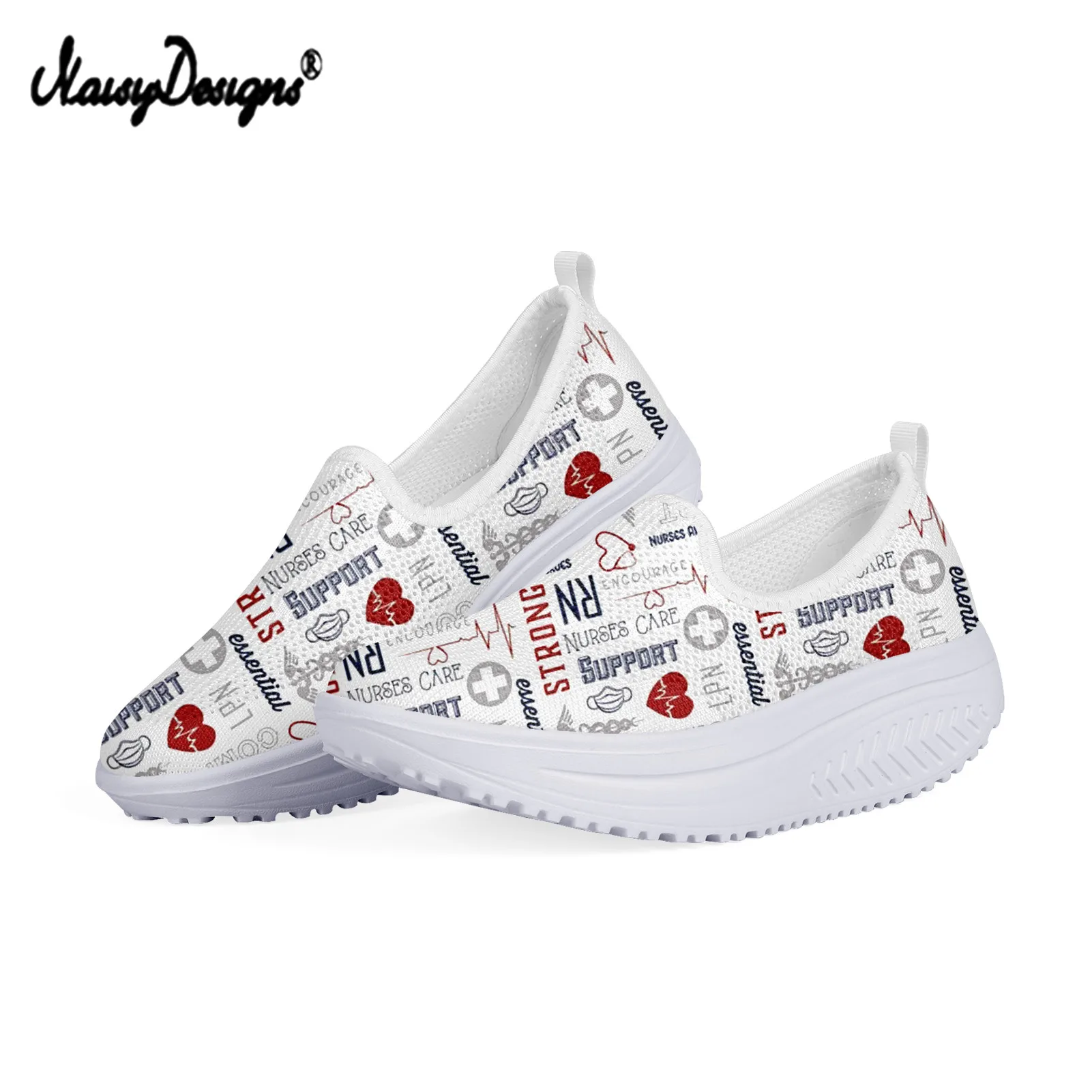 

Noisydesigns Women Swing Shoes Platform Paramedic EMS EMT New Height Increasing Female Slimming Swing Shoes Light Weight 2021