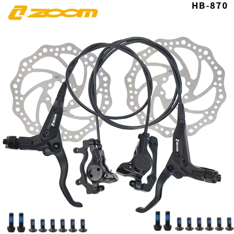 

ZOOM HB-870 MTB Bicycle Hydraulic Disc Brake Set Front & Rear 800mm/1400mm Mountain Bicycle Brake Parts Hydraulic Brake